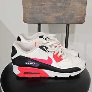 Nike Air Max Kids Sneakers - White, Black, and Orange